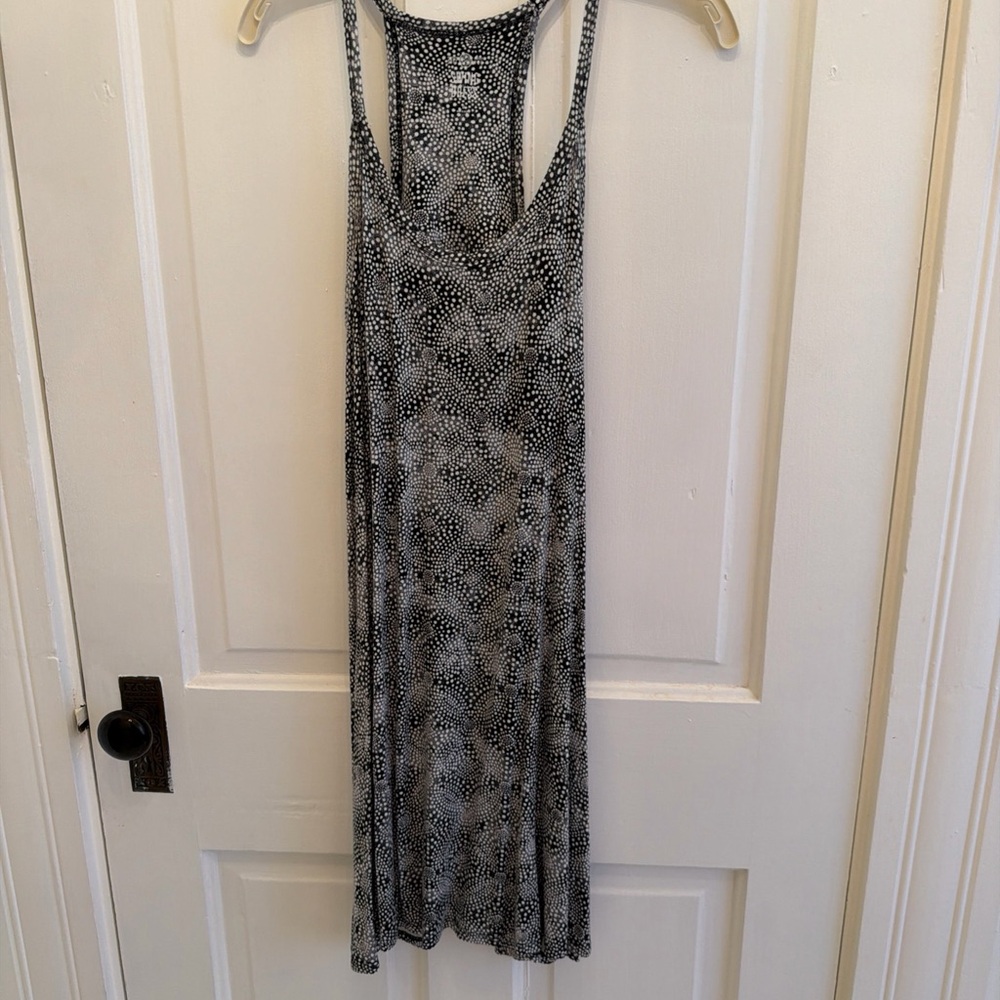 Kohl's SO Swing Halter Back Dress Comfy Junior Medium Black White